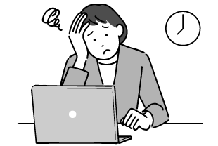 通勤管理の業務の工数が多いと感じるイメージ画像